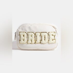 Fame Fuzzy Glitter Bride Crossbody Bag
